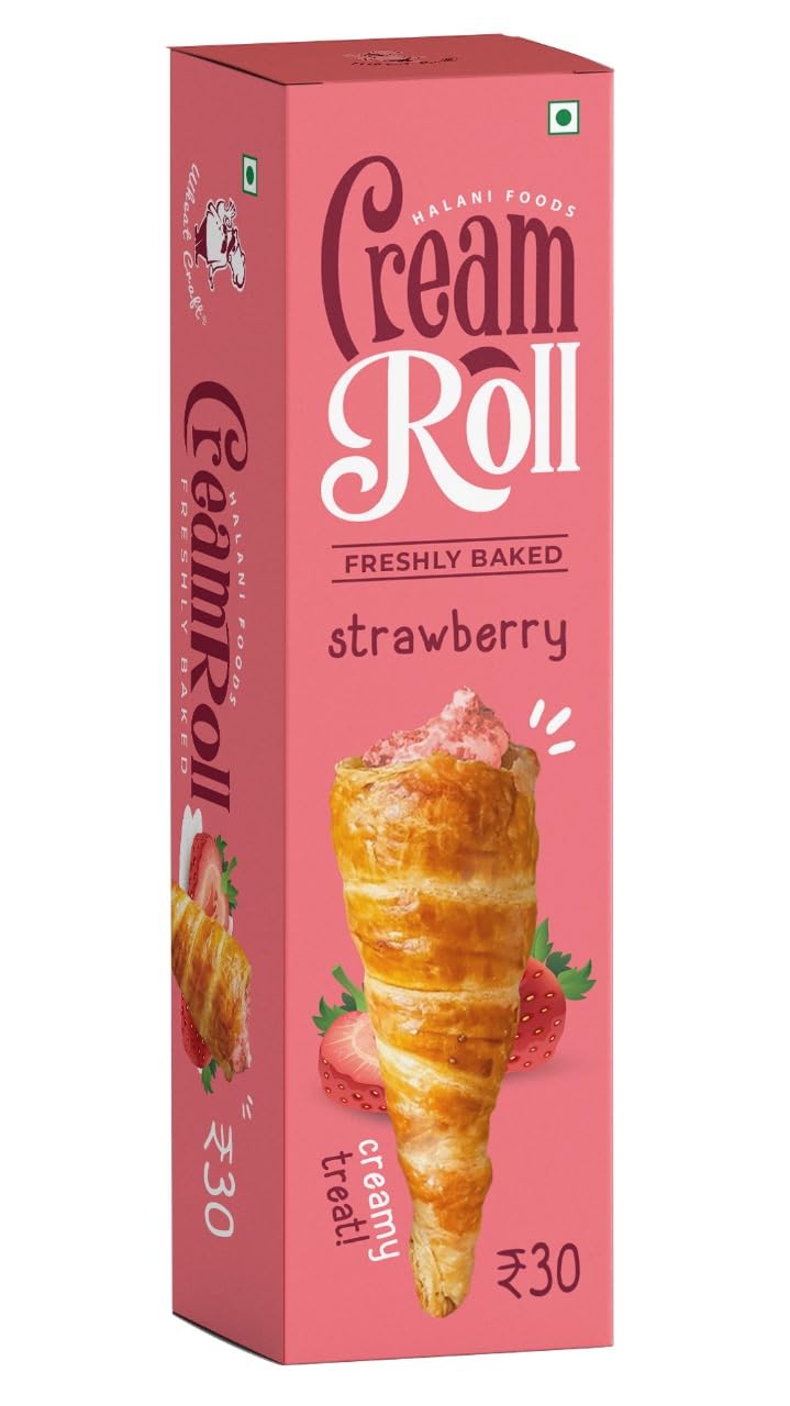 Cream Roll Strawberry Flavoured 37g