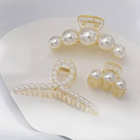 Colourful & Pearl Hair Clutch/Clip (PIECE)