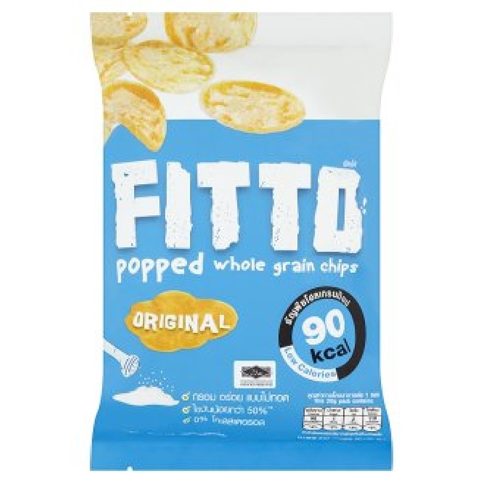 Fitto Popped Whole Grain Chips Original 20g