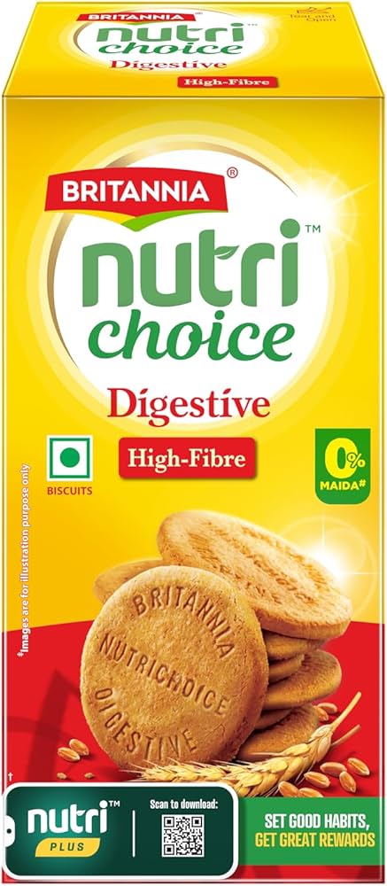 Britannia Nutri Choice Digestive High-Fibre Biscuits 280g