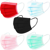 Disposable Mask Surgical Blue, Black, White, Green, Red (PIECE)