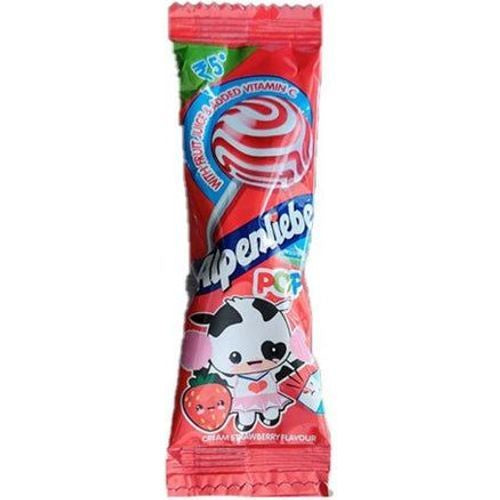 Alpenliebe Pop Red With Fruit Juice & Added Vitamin C 8g