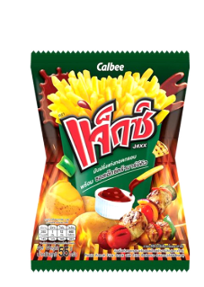 Calbee Jaxx Potato French Fries Snack With Extra Barbecue Sauce 50g