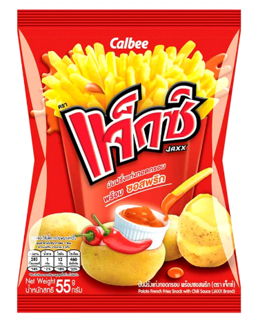 Calbee Potato French Fries Snack With Tomato Sauce 55g