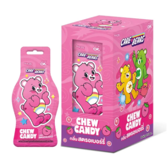 Care Bear Chew Candy Strawberry Flavor16g