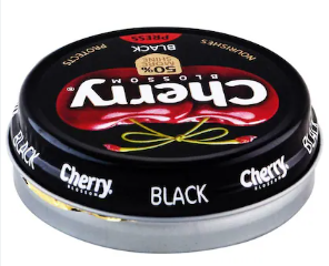 Cherry Blossom Black Shoe Polish 40g
