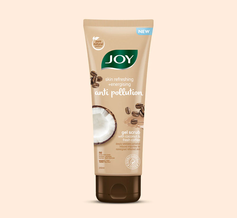 JOY Anti Pollution (Gel Scrub With Coconut & Fresh Coffee) 200ml
