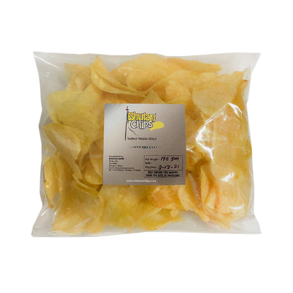 Bhutan Chips Plain Salted Potato 170g