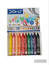 Doms Wax Crayons 10 Shades