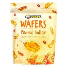 Julie's Wafers Peanut Butter Cream-Filled Wafer Cubes 150g