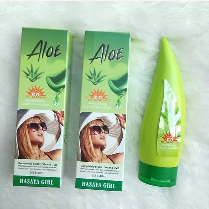 Hasaya Girl Aloe Moisturizing Liquid Foundation SPF 60+++ 40ml