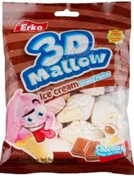 Erko 3D Mallow Chocolate Ice Cream 15g