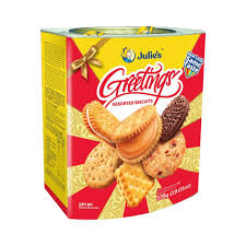 Julie's Greetings Assorted Biscuits 539g (TIN)