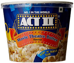ACT II TUB WITH THE TRAILER POPCORN( Movie Theatre Butter flav)130g
