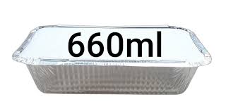 Diamond Aluminium Foil Container (660ml)