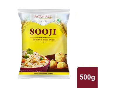 Patanjali Sooji Whole wheat 500g
