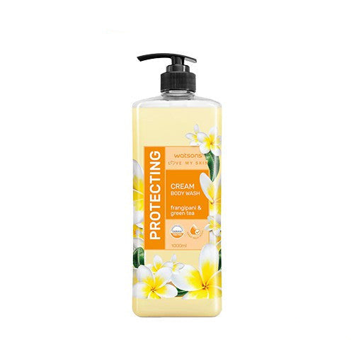 Watsons Protecting Frangipani & Green Tea Cream Body Wash 1000ml