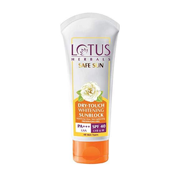 LOTUS HERBALS UV Shield Whitening Gel Creme SPF50 PA+++ 100g - Sherza Allstore