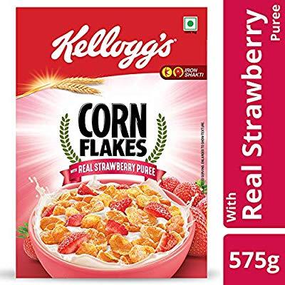 Kellogg's Corn Flakes Real Strawberry Puree 575g - Sherza Allstore