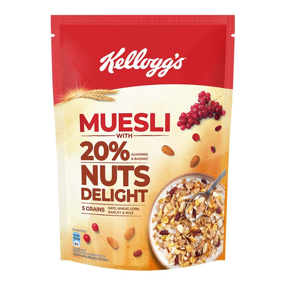Kellogg's Muesli Nuts Delight (Almonds & Raisins) 500g