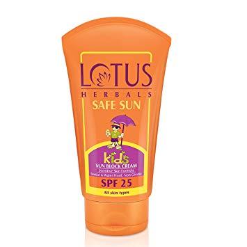 LOTUS HERBALS Kids Sun Block Cream SPF 25 100g - Sherza Allstore