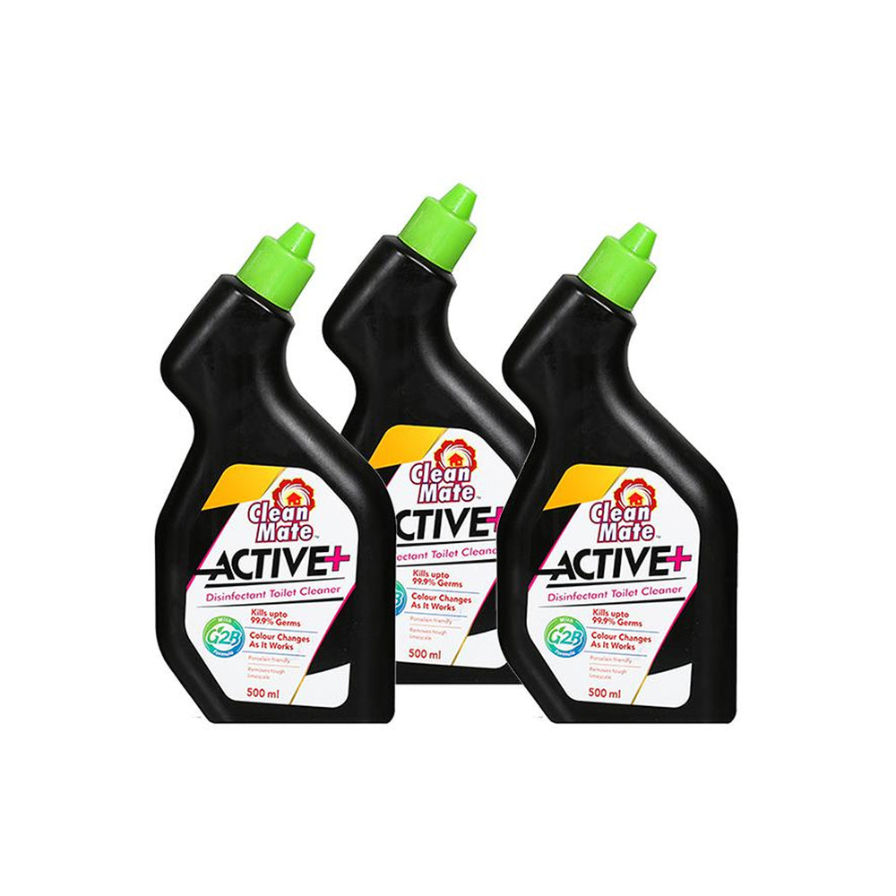 Clean Mate Active+ Toilet Cleaner 500ml(Pack of 3)