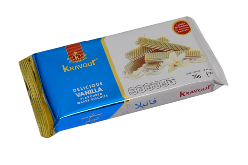 Kravour Delicious Vanilla Wafer Biscuits 75g