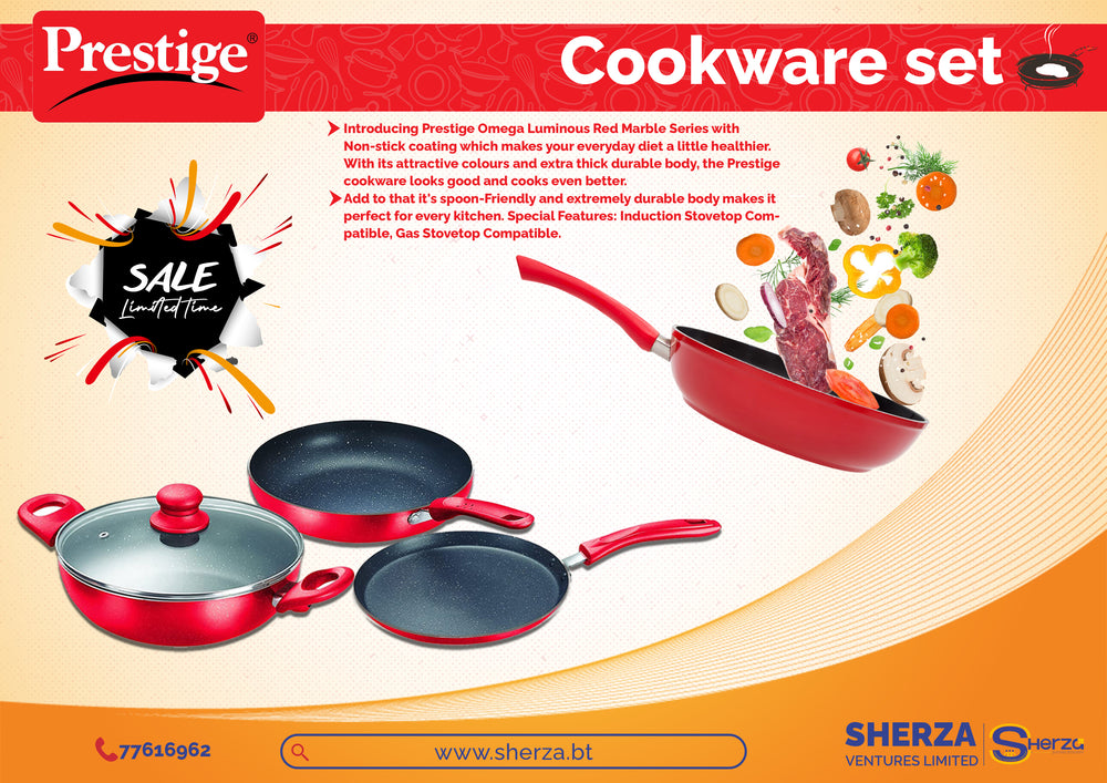 Prestige Omega Deluxe Cookware Set (3 Piece Set) 30747