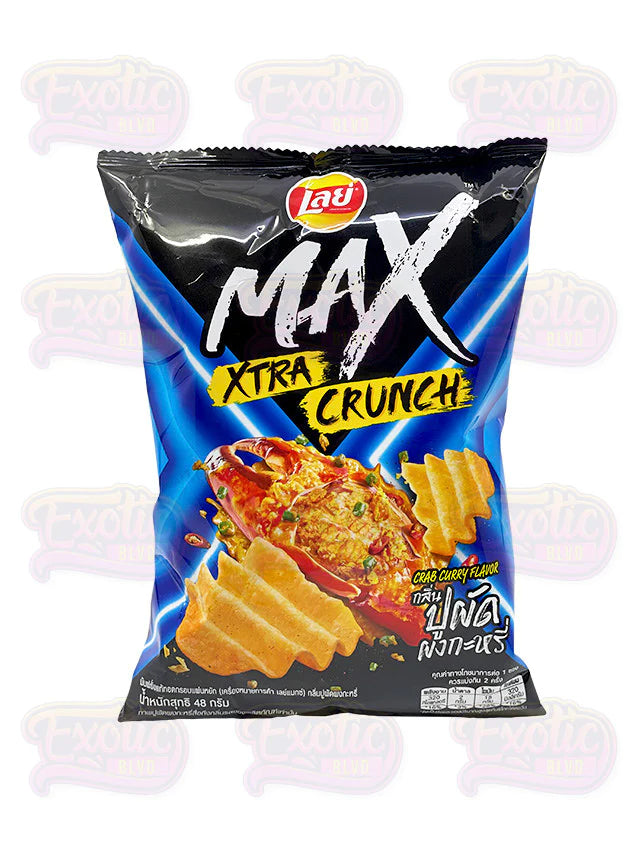 Lays Max Xtra Crunch Crab Curry Flavor 40g