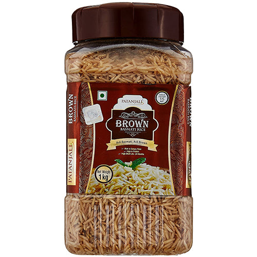 Patanjali Brown Basmati Rice Jar 1kg