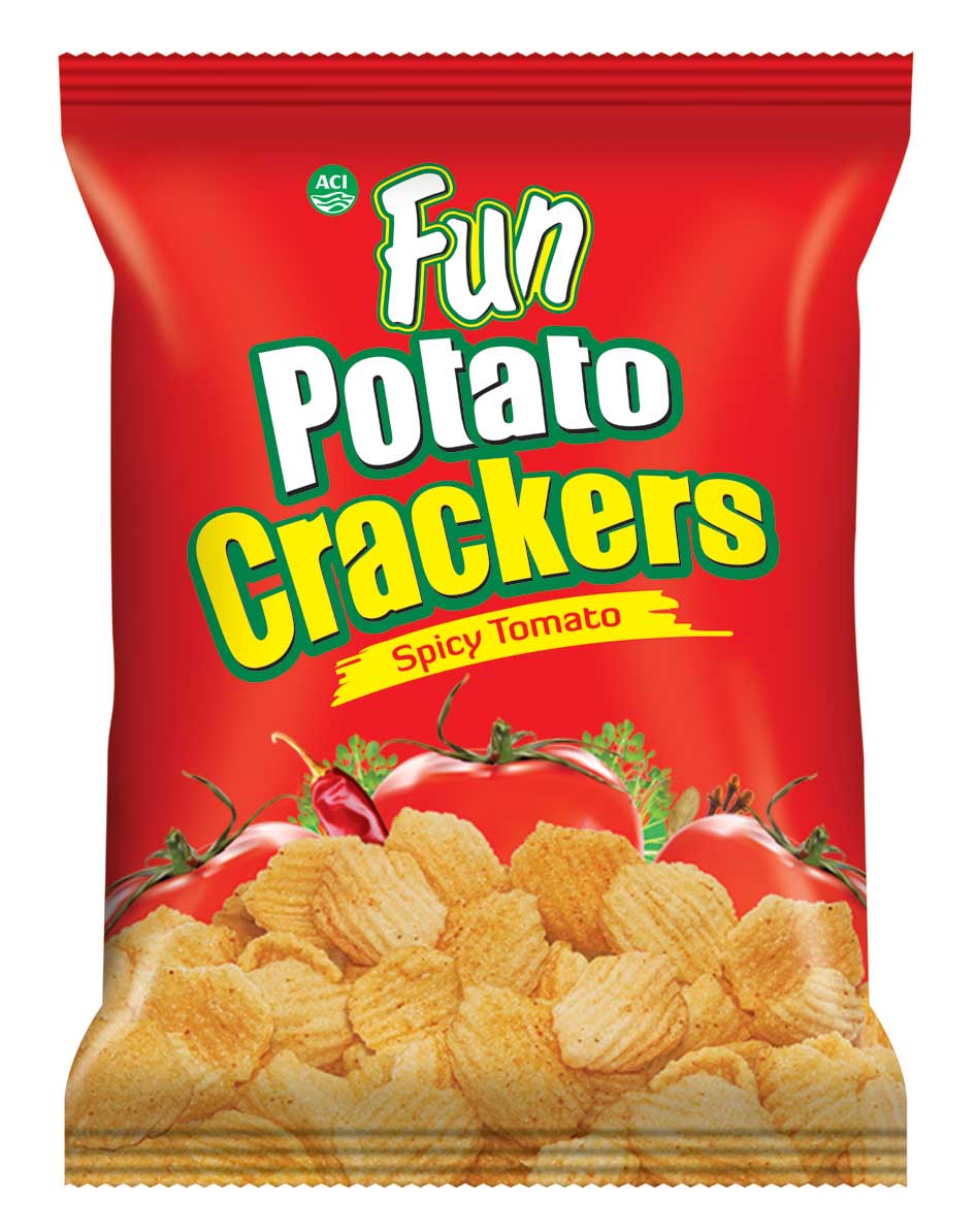 Fun Potato Crackers Spicy Tomato (Red) 20g