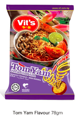Vits Tom Yam Noodles 80g