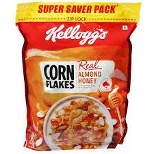 Kellogg's Corn Flakes Real Almond Honey 1kg - Sherza Allstore