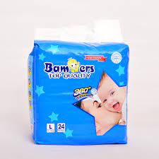 Bamers Baby Diaper Large 24 packs