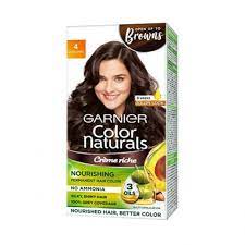 Garnier Color Naturals 4 Brown 70ml+60g+25g