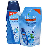 
              Fiama Men Shower Gel Cool Burst With Menthol Crystals(Free 185ml Refill Pack)250ml
            