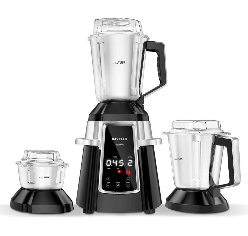 HAVELLS Premio-i Mixer Grinder 750 W (3 Jar) with Free Aqua-S Hot & Cold Water Bottle