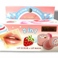 Karite Lip Scrub + Lip Mask (Strawberry)