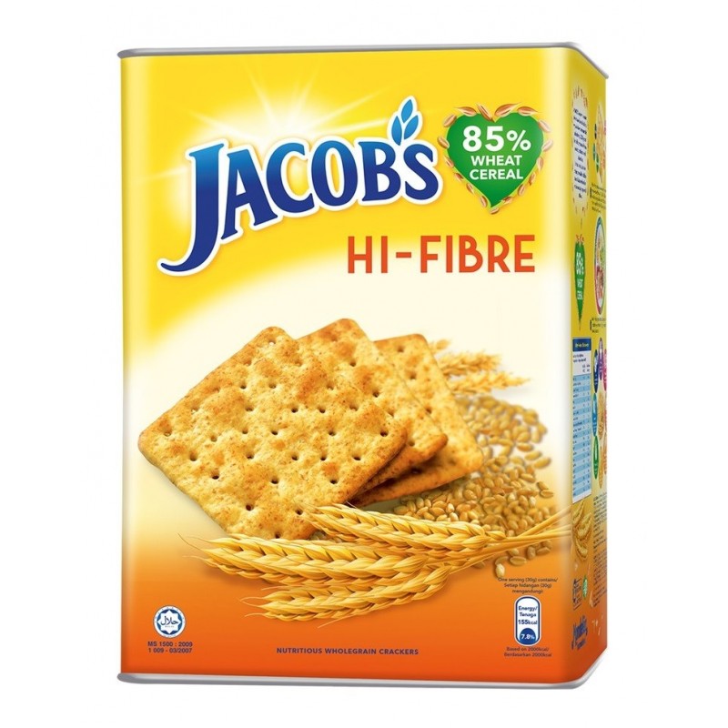 Jacob's Hi-Fibre Nutritious Wholegrain Crackers 700g