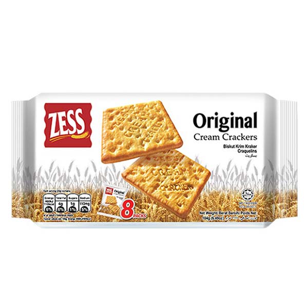 Zess ORIGINAL Cream Cracker 184g (8 Packs)