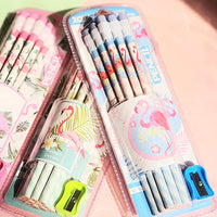Pencil with attached eraser