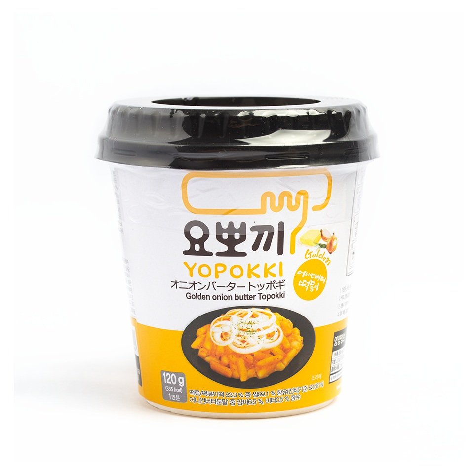 Yopokki Golden Onion Butter Topokki (RICE CAKE) 120g